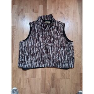 Vintage Day One Camouflage Fleece Hunting Vest 4xl USA Made Realtree